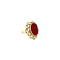 vintage Gold ring with carnelian 14 crt