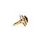 vintage Gouden ring met carneool 14 krt