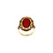 vintage Gold ring with carnelian 14 crt