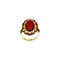 vintage Gouden ring met carneool 14 krt