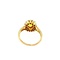 vintage Gouden ring met gele saffier en diamant 18 krt