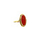 vintage Gold ring with red coral 14 krt