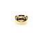vintage Gold ring with rose diamond and ruby 14 krt