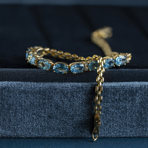 Blue Topaz Bracelets For Women | Bracelets | Diamondere (Natural &  Certified)