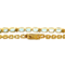 vintage Gold bracelet with topaz and diamond 18 krt