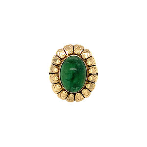 Gold ring with Turquoise 14 krt