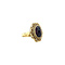 vintage Gouden ring met granaat 14 krt