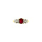 vintage Ring with ruby and diamond 10 crt