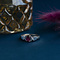 vintage Ring met robijn en diamant 10 krt