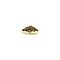 vintage Gouden ring met zirkonia en saffier 14 krt