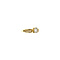 vintage Gold ring with zirconia 14 krt