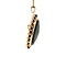 vintage Gold entourage pendant/brooch with garnet 14 krt