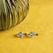 vintage White gold fantasy ear studs 18 krt