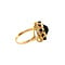 vintage Gouden ring met granaat 14 krt