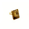 vintage Gold ring with smoky quartz 18 krt