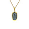 vintage Gold pendant with hematite 14 krt