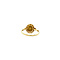 vintage Gouden ring met granaat 14 krt