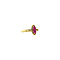 vintage Gold ring with ruby 14 crt