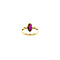 vintage Gold ring with ruby 14 crt