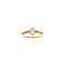 vintage Gouden ring met diamant en kleursteen 14 krt