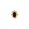 vintage Gold ring with garnet 14 krt