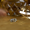 vintage Gouden ring met diamant 14 krt