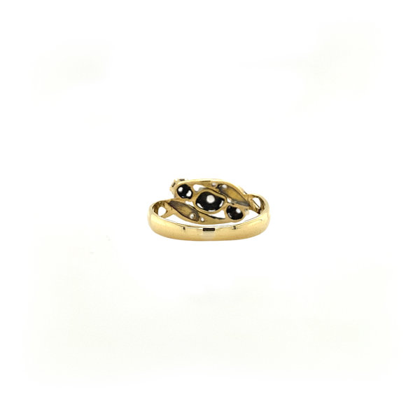 vintage Gold ring with diamond 14 crt