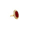 vintage Gold ring with carnelian 14 krt