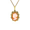 vintage Gold pendant with cameo 14 krt