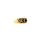 vintage Gold ring with glass garnet 14 crt