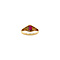 vintage Gold ring with ruby 14 crt