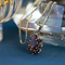 vintage Entourage pendant with garnet 8 krt