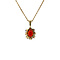 vintage Entourage pendant with garnet 8 krt