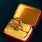vintage Queen's ring 14 krt - Golden Hour