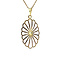 vintage Gold pendant with pearl 14 krt