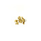 vintage Gold ear studs with pearl 14 krt