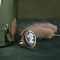 vintage Gouden ring met camee 14 krt