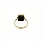 vintage Gold ring with hematite 12 krt