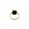 vintage Gouden ring met hematiet 12 krt
