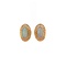 vintage Rose gold ear clips with opal 18 krt