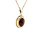 vintage Gold pendant with garnet 14 krt