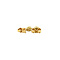 vintage Gold solitaire ear studs with diamond 14 krt