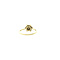 vintage Gouden entourage ring met diamant 14 krt