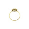 vintage Gouden entourage ring met diamant 14 krt