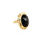 vintage Gold ring with garnet 14 krt