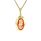 vintage Gold pendant with cameo 14 krt