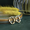 vintage Gold rotating earrings 18 krt