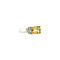 vintage White gold ring with diamond and citrine 18 crt