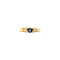 vintage Gold ring with sapphire and diamond 18 crt
