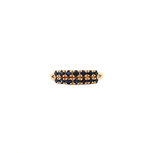 Gold ring with sapphire 14 crt